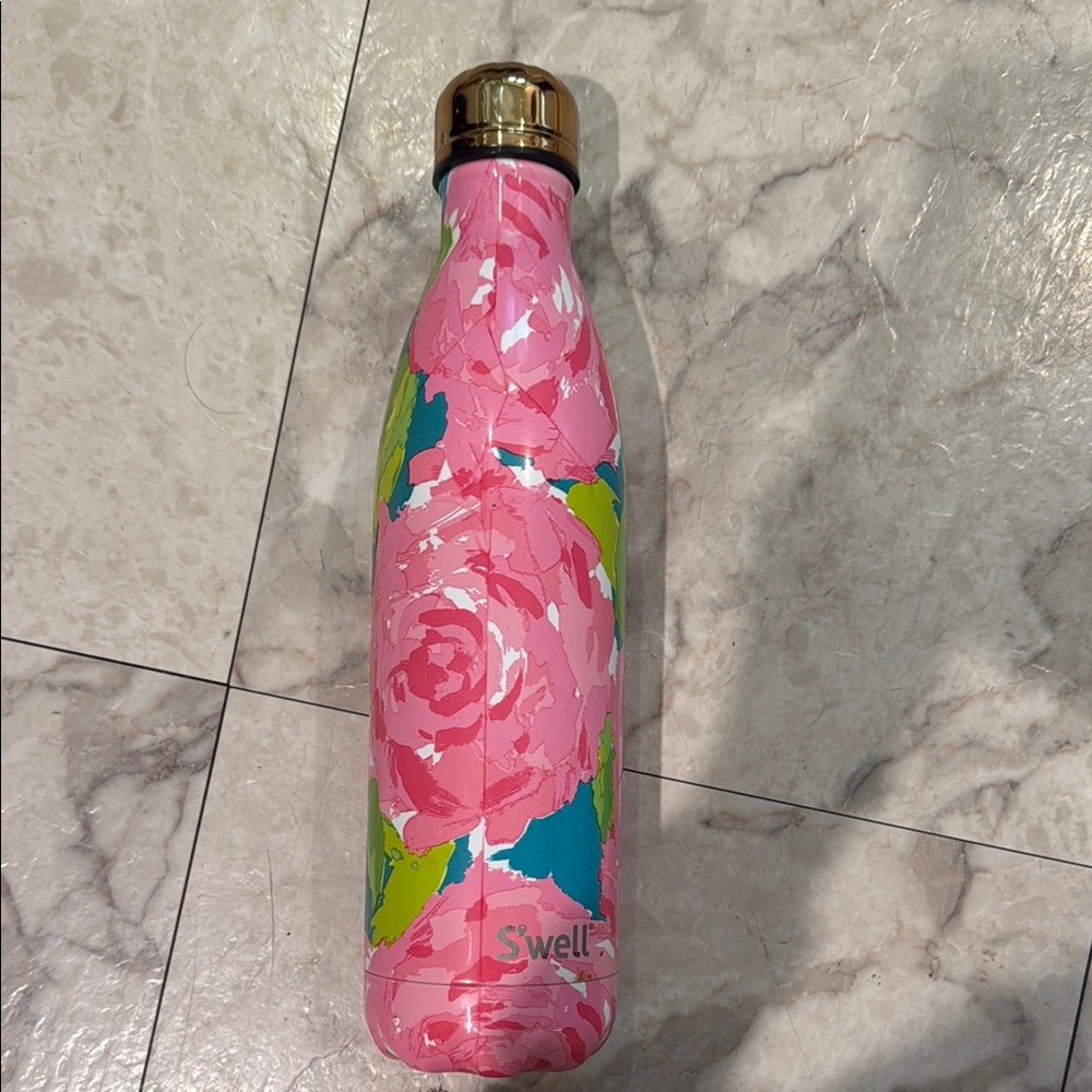 S'well Pink Floral Water Bottle